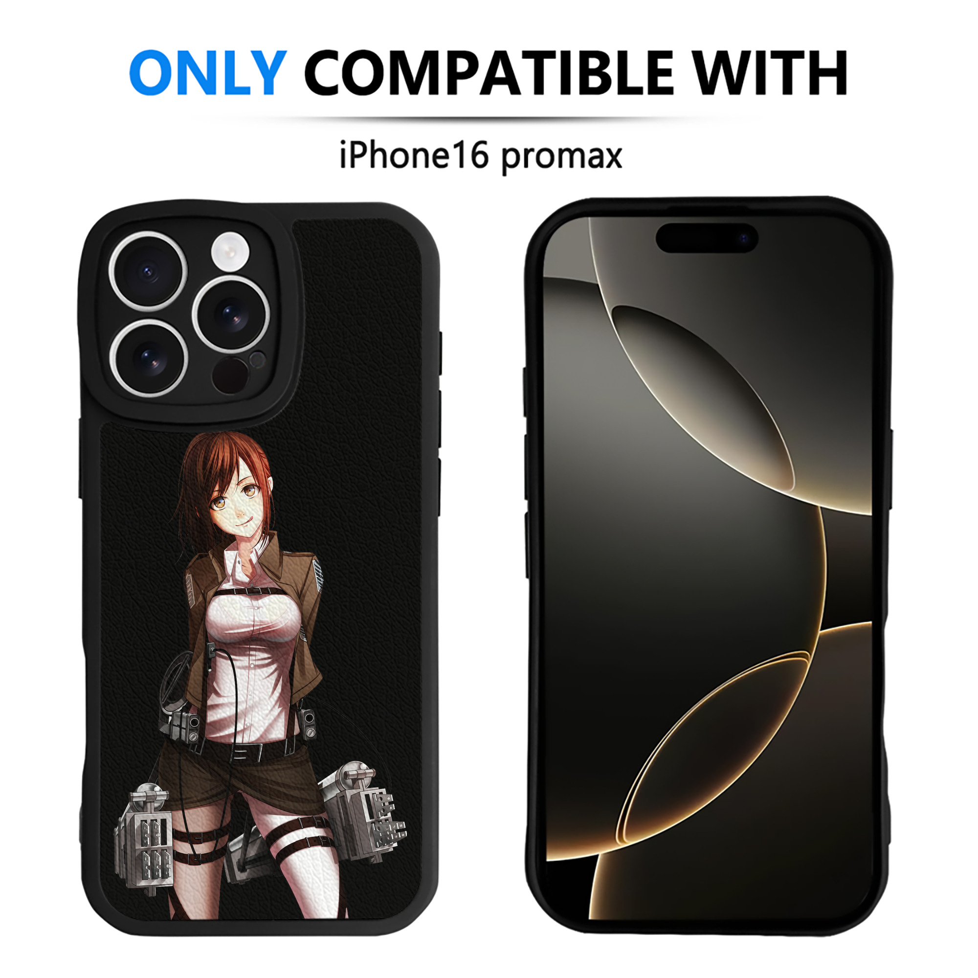 （画像用） 進撃の巨人 サシャ·ブラウス Attack on Titan Sasha Blaus 【iPhone 16シリーズ対応】シリコンスマホケース（レザー調） 材質：シリコン